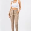 LOVE MODA BEST SELLERS High Waist Skinny Cargo Style Pants