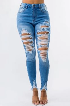 LOVE MODA High Rise Distressed Skinny Jeans 11 LOVE MODA High Rise Distressed Skinny Jeans
