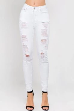 Love Moda BEST SELLERS High Waist Distressed Skinny Pants