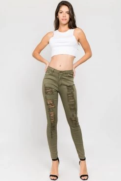 Love Moda BEST SELLERS High Waist Distressed Skinny Pants