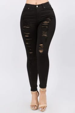 Love Moda BEST SELLERS High Waist Distressed Skinny Pants