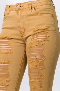 Love Moda High Waist Distressed Skinny Pants