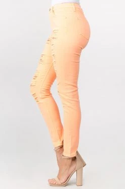 Love Moda High Waist Distressed Skinny Pants