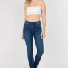 LOVE MODA High Rise Basic Denim Skinny Jeans