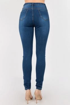 LOVE MODA High Rise Basic Denim Skinny Jeans