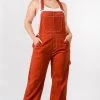 LOVE MODA Straight Leg Basic Denim Overalls - Plus Size
