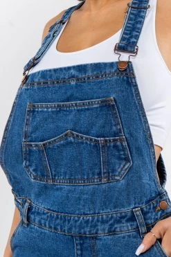 LOVE MODA Relaxed Denim Overalls