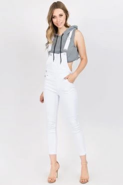 LOVE MODA BEST SELLERS Skinny Fit Stretch Jean Overalls