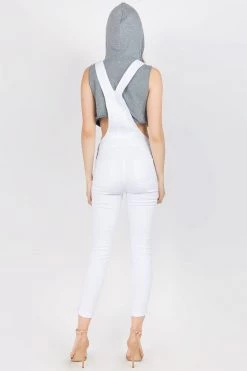 LOVE MODA BEST SELLERS Skinny Fit Stretch Jean Overalls