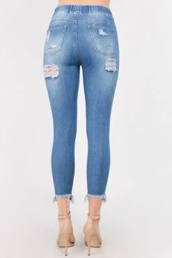 Love Moda High Waist Distressed Skinny Denim Joggers 16 Love Moda High Waist Distressed Skinny Denim Joggers