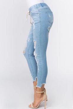 Love Moda High Waist Distressed Skinny Denim Joggers 20 Love Moda High Waist Distressed Skinny Denim Joggers