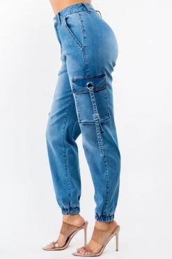 LOVE MODA High Waist Jogger Style Cargo Pants