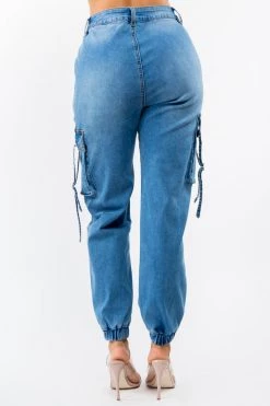 LOVE MODA High Waist Jogger Style Cargo Pants