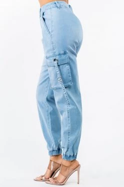 LOVE MODA High Waist Jogger Style Cargo Pants