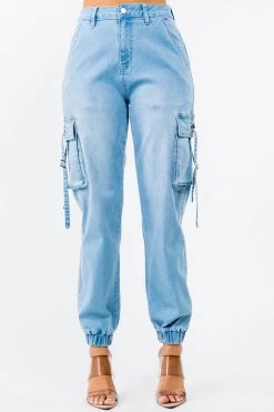 LOVE MODA High Waist Jogger Style Cargo Pants