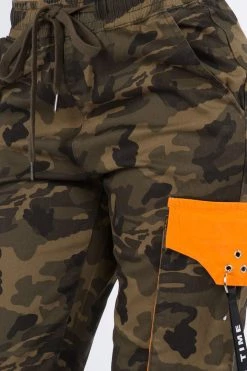 LOVE MODA High Waist Cargo Jogger Pants With Utility Pockets