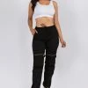 Love Moda BOTTOMS High Waist Joggers With Utility Pockets
