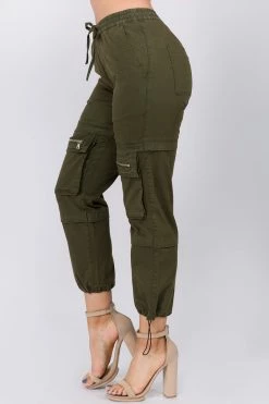 Love Moda BOTTOMS High Waist Joggers With Utility Pockets 30 Love Moda BOTTOMS High Waist Joggers With Utility Pockets