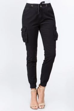 LOVE MODA High Rise Cargo Pocket Joggers BEST SELLERS