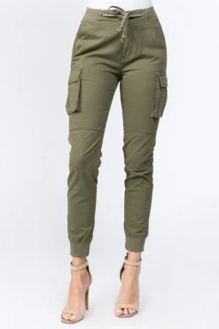 LOVE MODA High Rise Cargo Pocket Joggers BEST SELLERS