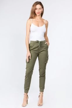 LOVE MODA High Rise Cargo Pocket Joggers BEST SELLERS
