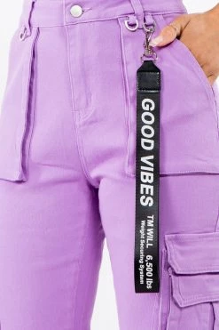 LOVE MODA High Rise Cargo Joggers With Pockets NEW ARRIVALS