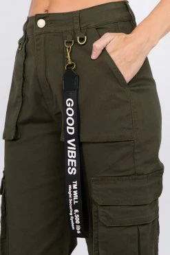 LOVE MODA High Rise Cargo Joggers With Pockets NEW ARRIVALS