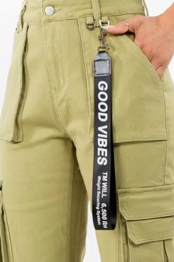 LOVE MODA High Rise Cargo Joggers With Pockets NEW ARRIVALS