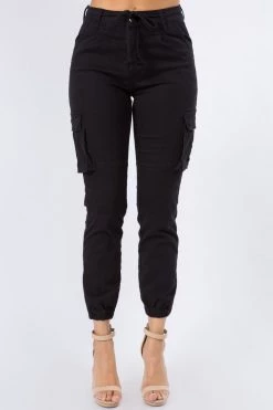 LOVE MODA BEST SELLERS High Rise Cargo Pocket Joggers With Drawstrings 38 LOVE MODA BEST SELLERS High Rise Cargo Pocket Joggers With Drawstrings