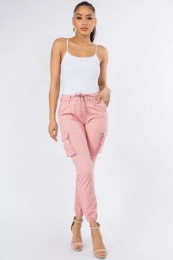 LOVE MODA BEST SELLERS High Rise Cargo Pocket Joggers With Drawstrings 42 LOVE MODA BEST SELLERS High Rise Cargo Pocket Joggers With Drawstrings