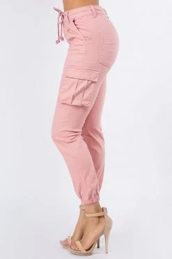 LOVE MODA BEST SELLERS High Rise Cargo Pocket Joggers With Drawstrings 44 LOVE MODA BEST SELLERS High Rise Cargo Pocket Joggers With Drawstrings