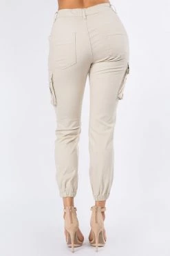 LOVE MODA BEST SELLERS High Rise Cargo Pocket Joggers With Drawstrings 50 LOVE MODA BEST SELLERS High Rise Cargo Pocket Joggers With Drawstrings