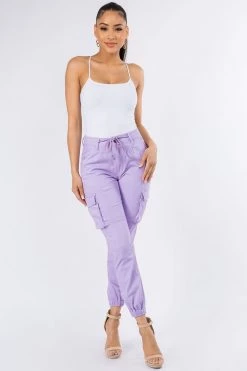 LOVE MODA BEST SELLERS High Rise Cargo Pocket Joggers With Drawstrings 52 LOVE MODA BEST SELLERS High Rise Cargo Pocket Joggers With Drawstrings