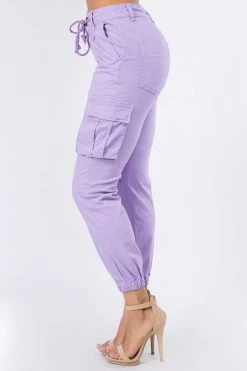 LOVE MODA BEST SELLERS High Rise Cargo Pocket Joggers With Drawstrings 54 LOVE MODA BEST SELLERS High Rise Cargo Pocket Joggers With Drawstrings