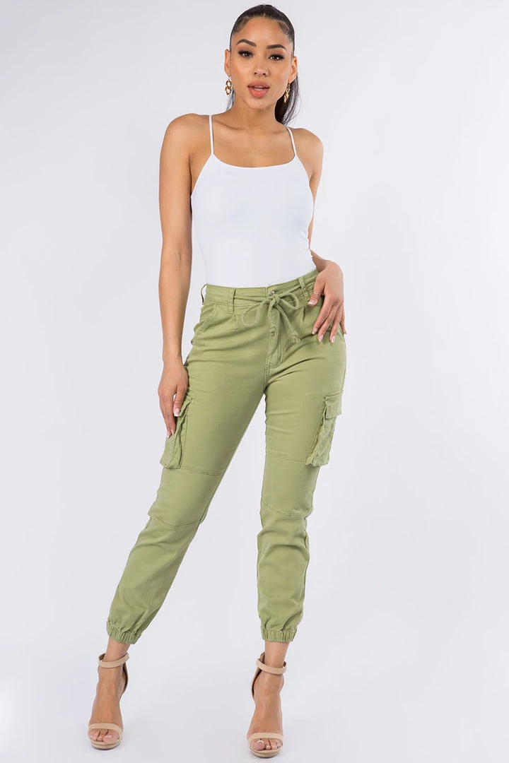 LOVE MODA BEST SELLERS High Rise Cargo Pocket Joggers With Drawstrings 3 LOVE MODA BEST SELLERS High Rise Cargo Pocket Joggers With Drawstrings