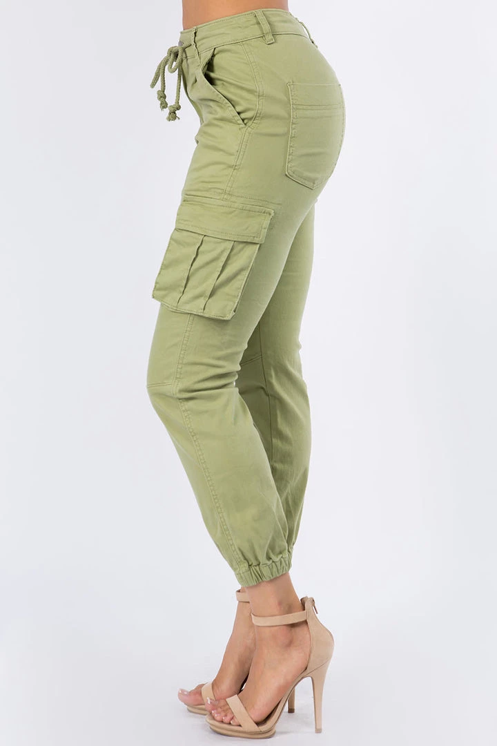 LOVE MODA BEST SELLERS High Rise Cargo Pocket Joggers With Drawstrings 5 LOVE MODA BEST SELLERS High Rise Cargo Pocket Joggers With Drawstrings