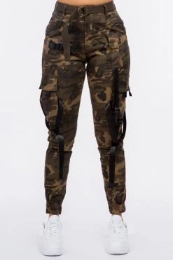 LOVE MODA High Waist Jogger Pants With Straps NEW ARRIVALS