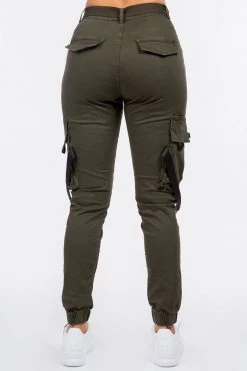 LOVE MODA High Waist Jogger Pants With Straps NEW ARRIVALS