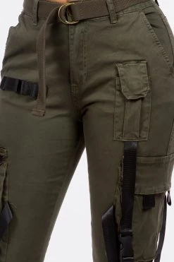 LOVE MODA High Waist Jogger Pants With Straps NEW ARRIVALS