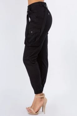 LOVE MODA High Waist Cargo Joggers With Suspenders BEST SELLERS