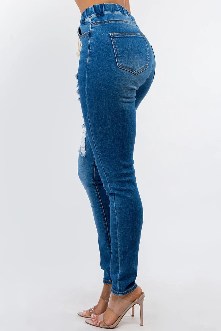 LOVE MODA High Waist Distressed Denim Joggers NEW ARRIVALS 6 LOVE MODA High Waist Distressed Denim Joggers NEW ARRIVALS