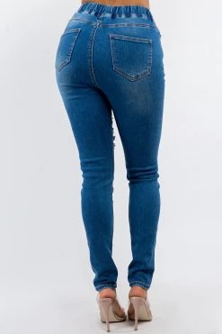 LOVE MODA High Waist Distressed Denim Joggers NEW ARRIVALS 16 LOVE MODA High Waist Distressed Denim Joggers NEW ARRIVALS