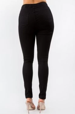 LOVE MODA High Waist Distressed Stretch Skinny Joggers NEW ARRIVALS