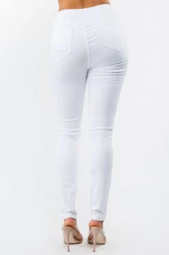 LOVE MODA High Waist Distressed Stretch Skinny Joggers NEW ARRIVALS