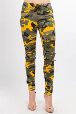 LOVE MODA BOTTOMS High Rise Slim Moto Jogger Pants