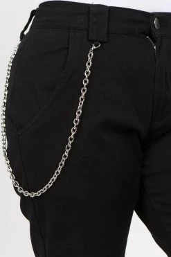 LOVE MODA High Rise Chain Joggers - Plus Size