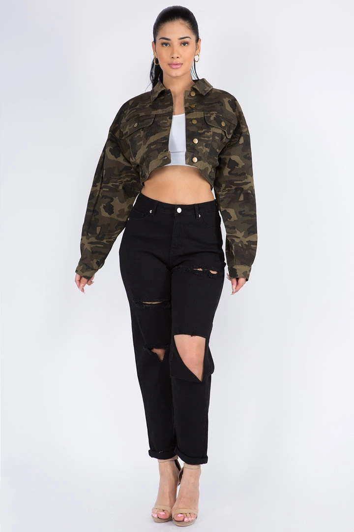 LOVE MODA Balloon Sleeve Crop Denim Jacket 15 LOVE MODA Balloon Sleeve Crop Denim Jacket