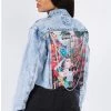LOVE MODA Cropped Denim Jacket With Chains 2 LOVE MODA Cropped Denim Jacket With Chains