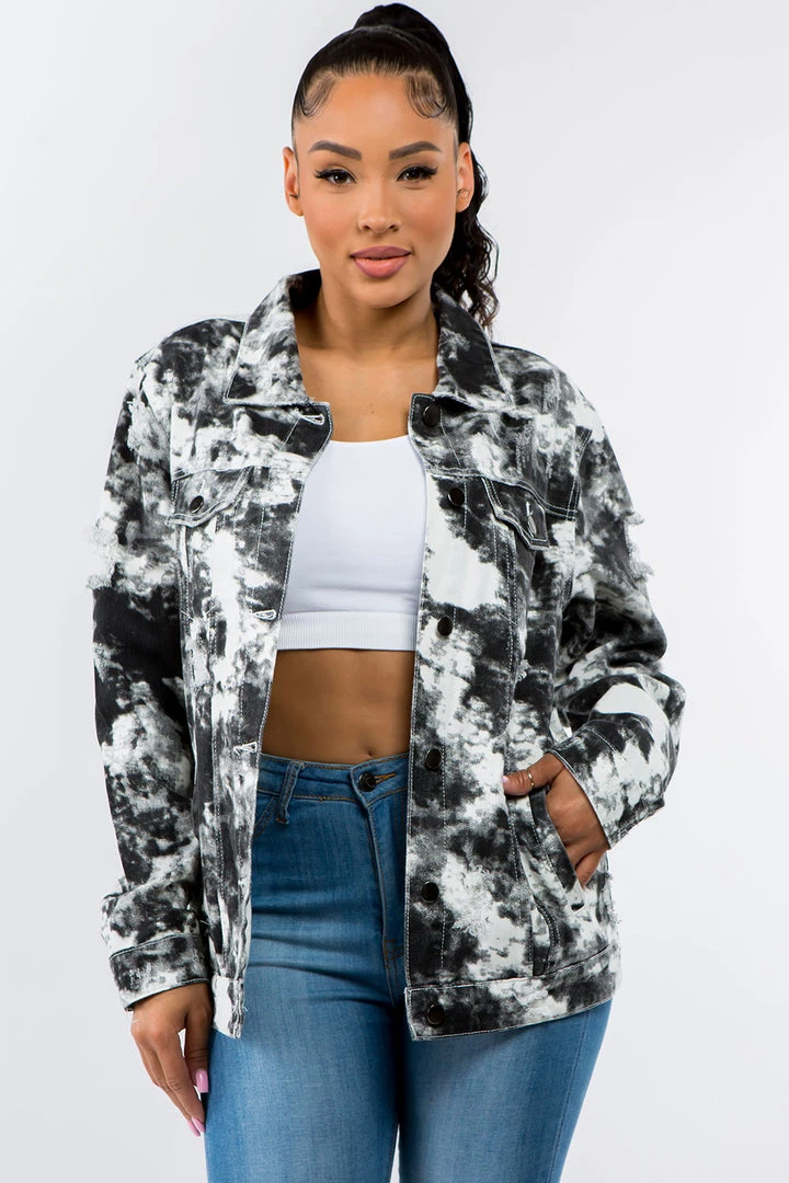 LOVE MODA NEW ARRIVALS Cropped Tie Dye Fashion Tour Denim Jacket 8 LOVE MODA NEW ARRIVALS Cropped Tie Dye Fashion Tour Denim Jacket