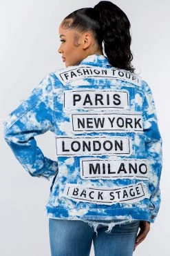 LOVE MODA NEW ARRIVALS Cropped Tie Dye Fashion Tour Denim Jacket 30 LOVE MODA NEW ARRIVALS Cropped Tie Dye Fashion Tour Denim Jacket